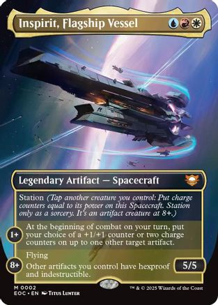 Inspirit, Flagship Vessel (Borderless) (EOC-002) [Commander: Edge of Eternities]