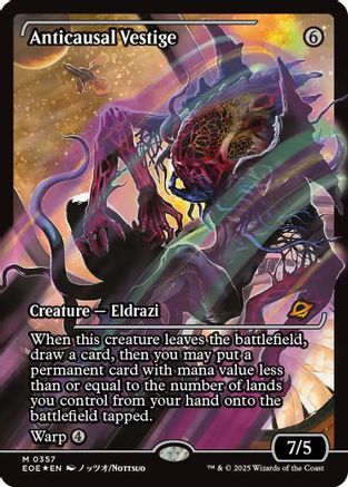 Anticausal Vestige (Showcase) (EOE-357) [Edge of Eternities] Foil