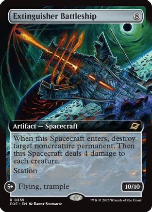 Extinguisher Battleship (Extended Art) (EOE-355) [Edge of Eternities] Foil
