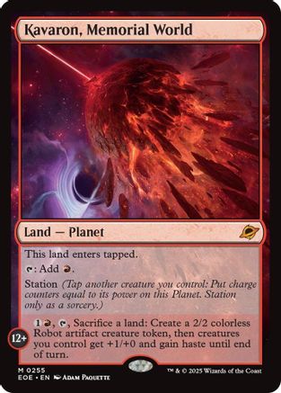 Kavaron, Memorial World (EOE-255) [Edge of Eternities] Foil