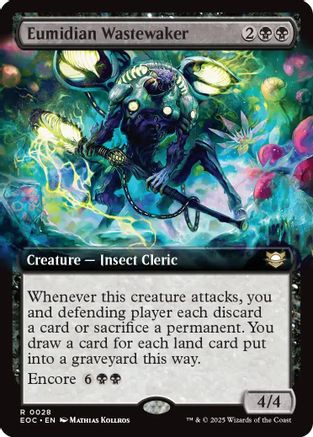 Eumidian Wastewaker (Extended Art) (EOC-028) [Commander: Edge of Eternities]