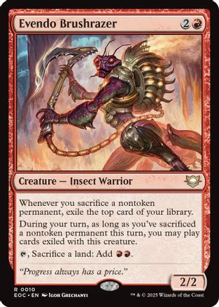 Evendo Brushrazer (EOC-010) [Commander: Edge of Eternities]