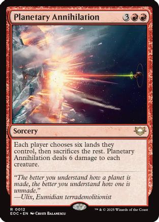Planetary Annihilation (EOC-012) [Commander: Edge of Eternities]