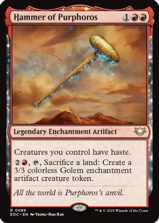 Hammer of Purphoros (EOC-088) [Commander: Edge of Eternities]