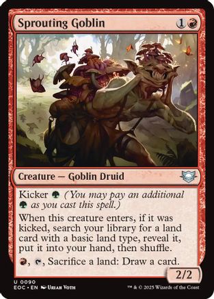 Sprouting Goblin (EOC-090) [Commander: Edge of Eternities]