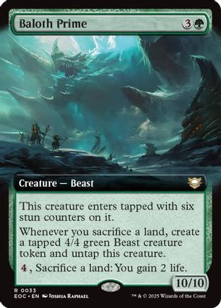 Baloth Prime (Extended Art) (EOC-033) [Commander: Edge of Eternities]
