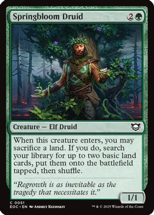 Springbloom Druid (EOC-051) [Commander: Edge of Eternities]