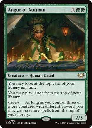 Augur of Autumn (EOC-092) [Commander: Edge of Eternities]