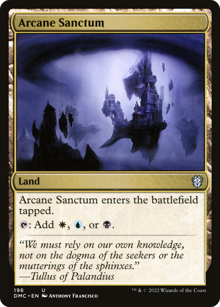 Arcane Sanctum (DMC-196) [Dominaria United Commander]
