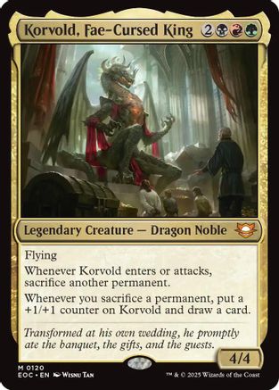 Korvold, Fae-Cursed King (EOC-120) [Commander: Edge of Eternities]
