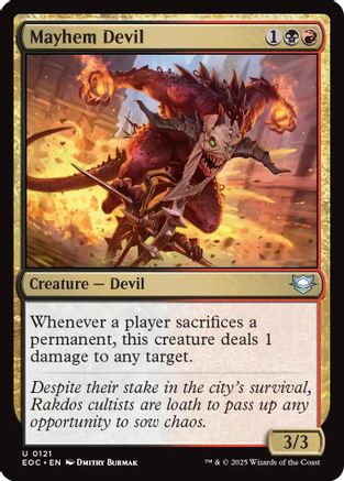 Mayhem Devil (EOC-121) [Commander: Edge of Eternities]