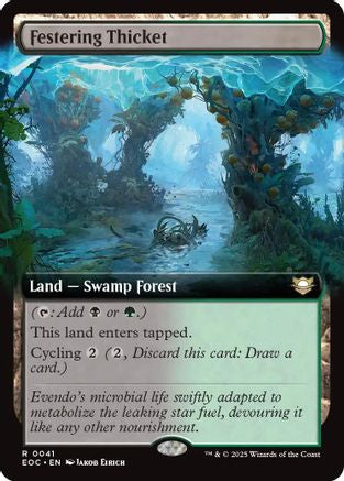 Festering Thicket (Extended Art) (EOC-041) [Commander: Edge of Eternities]