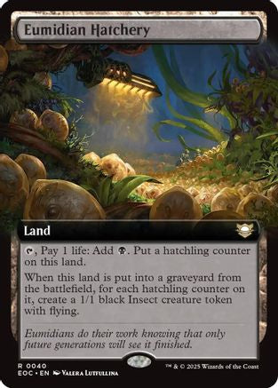Eumidian Hatchery (Extended Art) (EOC-040) [Commander: Edge of Eternities]