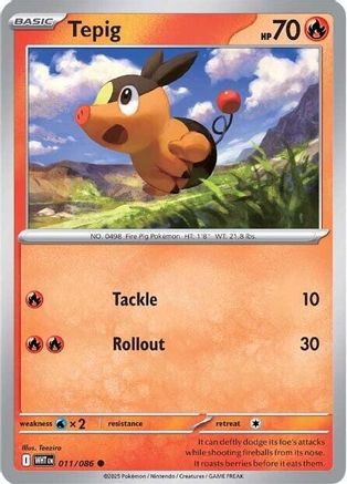 Tepig (011) [SV White Flare] - Common