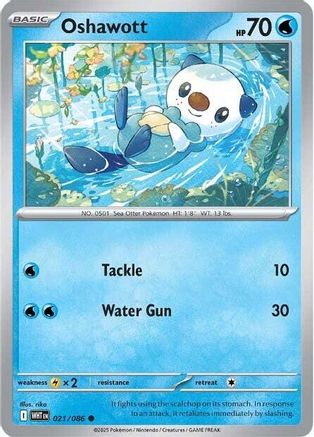 Oshawott (021) [SV White Flare] Reverse Holofoil - Common
