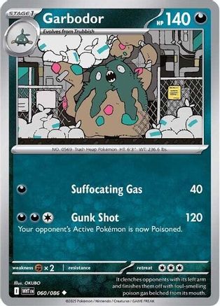 Garbodor (060) [SV White Flare] Reverse Holofoil - Uncommon