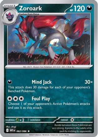 Zoroark (062) [SV White Flare] Holofoil - Rare