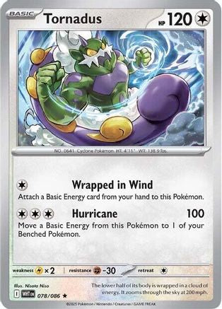 Tornadus (078) [SV White Flare] Reverse Holofoil - Rare