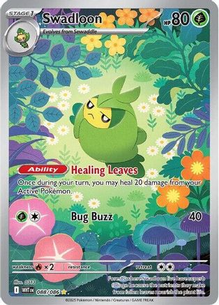 Swadloon (088/086) [SV White Flare] Holofoil - Illustration Rare