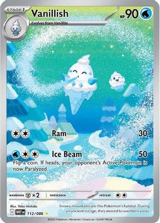 Vanillish (112/086) [SV White Flare] Holofoil - Illustration Rare
