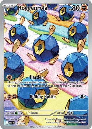 Roggenrola (127/086) [SV White Flare] Holofoil - Illustration Rare