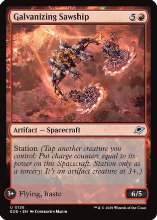 Galvanizing Sawship (EOE-136) [Edge of Eternities] Foil