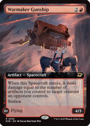 Warmaker Gunship (Extended Art) (EOE-339) [Edge of Eternities] Foil