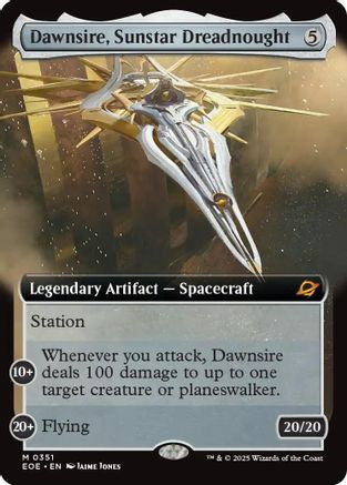Dawnsire, Sunstar Dreadnought (Extended Art) (EOE-351) [Edge of Eternities] Foil