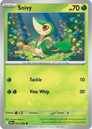 Snivy (001) [SV Black Bolt] - Common