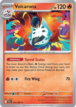 Volcarona (016) [SV Black Bolt] Holofoil - Rare