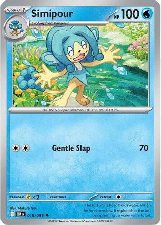 Simipour (018) [SV Black Bolt] Reverse Holofoil - Uncommon