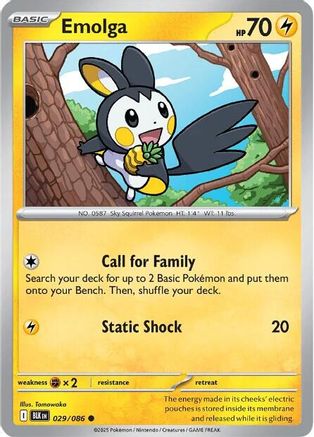 Emolga (029) [SV Black Bolt] Reverse Holofoil - Common