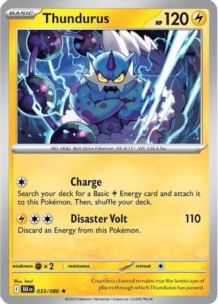 Thundurus (033) [SV Black Bolt] Holofoil - Rare