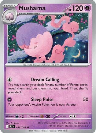 Musharna (036) [SV Black Bolt] - Uncommon