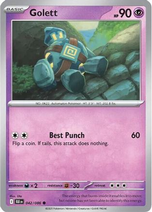 Golett (042) [SV Black Bolt] Reverse Holofoil - Common