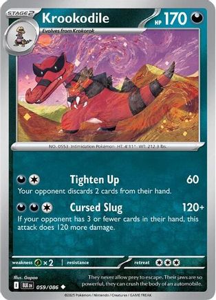 Krookodile (059) [SV Black Bolt] Reverse Holofoil - Uncommon