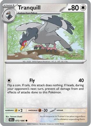 Tranquill (072) [SV Black Bolt] - Common
