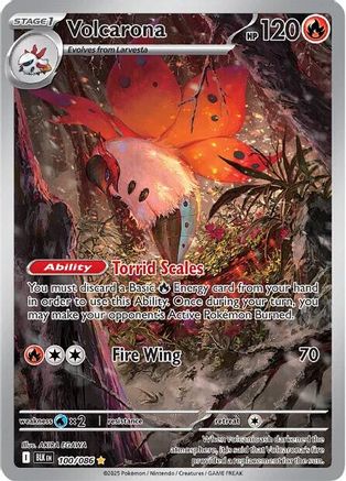 Volcarona (100/086) [SV Black Bolt] Holofoil - Illustration Rare
