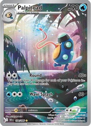 Palpitoad (104/086) [SV Black Bolt] Holofoil - Illustration Rare