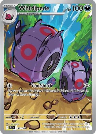 Whirlipede (133/086) [SV Black Bolt] Holofoil - Illustration Rare