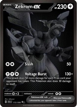 Zekrom ex (172/086) [SV Black Bolt] Holofoil - Black White Rare
