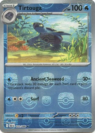 Tirtouga (Master Ball Pattern) (022) [SV Black Bolt] Holofoil - Uncommon