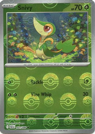 Snivy (Poke Ball Pattern) (001) [SV Black Bolt] Holofoil - Common