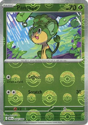 Pansage (Poke Ball Pattern) (004) [SV Black Bolt] Holofoil - Common
