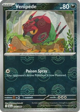 Venipede (Poke Ball Pattern) (054) [SV Black Bolt] Holofoil - Common