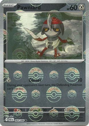 Pawniard (Poke Ball Pattern) (064) [SV Black Bolt] Holofoil - Common