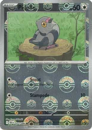 Pidove (Poke Ball Pattern) (071) [SV Black Bolt] Holofoil - Common