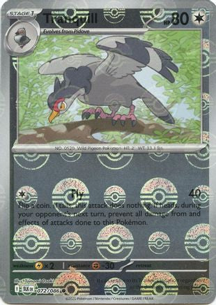 Tranquill (Poke Ball Pattern) (072) [SV Black Bolt] Holofoil - Common