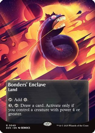 Bonders' Enclave (EOS-049) (Borderless) [Edge of Eternities: Stellar Sights] Foil