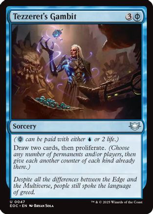 Tezzeret's Gambit (EOC-047) [Commander: Edge of Eternities]